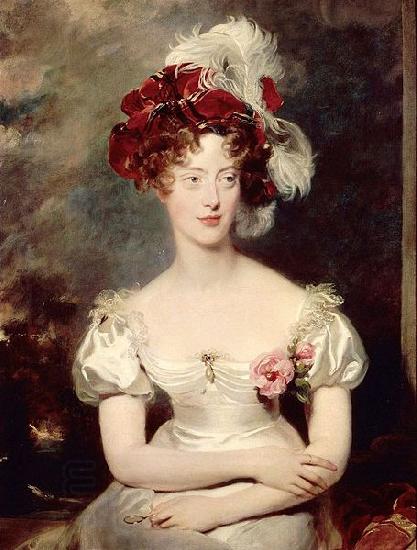 Sir Thomas Lawrence Portrait of Caroline oil painting picture